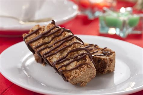 Chocolate-Kissed Italian Biscotti | MrFood.com