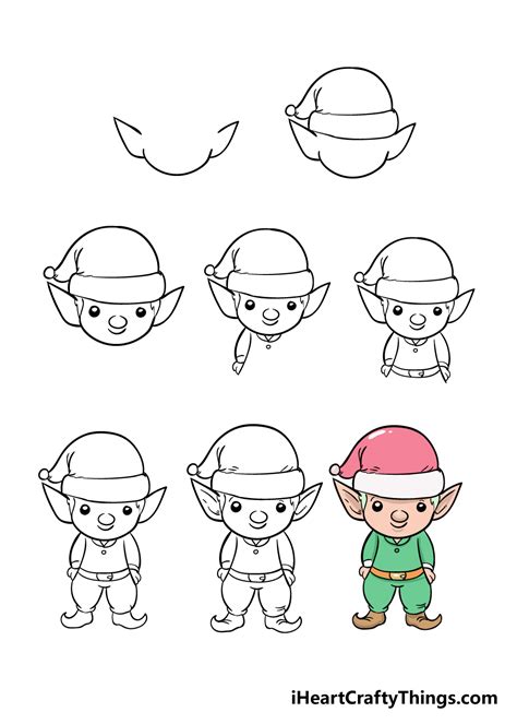 Elf Drawing - How To Draw An Elf Step By Step