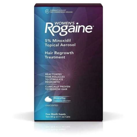 ROGAINE Womens 5% Minoxidil Topical Hair Regrowth Treatment - 2.11oz ...