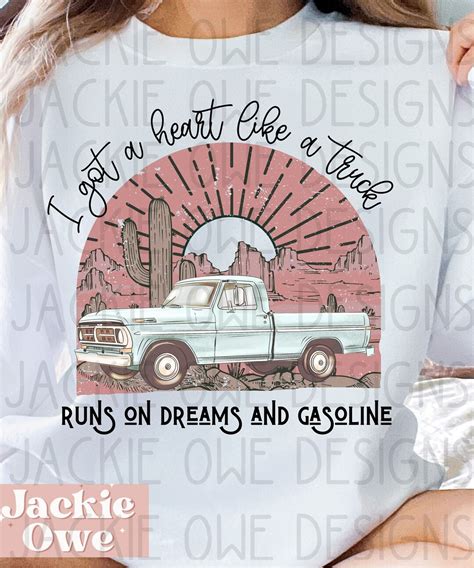 Heart Like a Truck Png Song Lyrics Png Cowgirl Png Boujee - Etsy