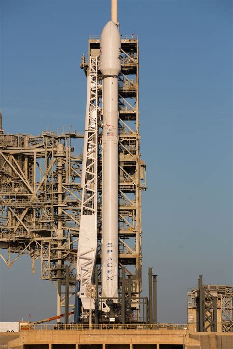 Photos: Previously-flown Falcon 9 booster ready for second launch ...