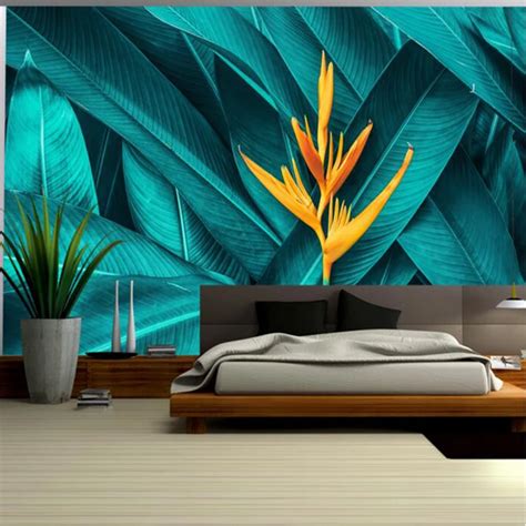 Tree Wallpaper Mural Tropical Rain Forest Plant New Wallpaper Sitting Room Furniture Boys ...