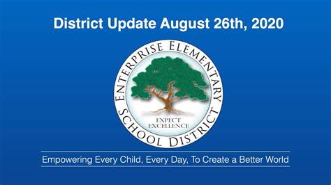 Enterprise Elementary School District Update August 26th, 2020 - YouTube