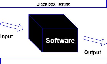 an image of a box with the words software and black box testing