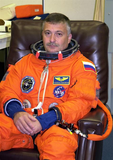 KENNEDY SPACE CENTER, FLA. --STS-112 Mission Specialist Fyodor Yurchikhin, of the Russian Space ...