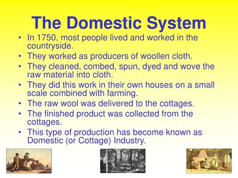 PPT - The Domestic System PowerPoint Presentation - ID:998161