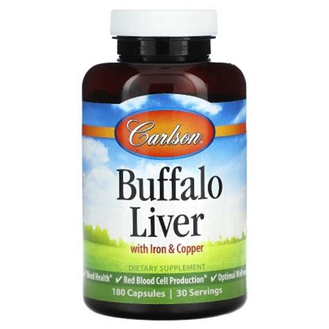 Carlson Buffalo Liver Supplements, 180 ct - Kroger