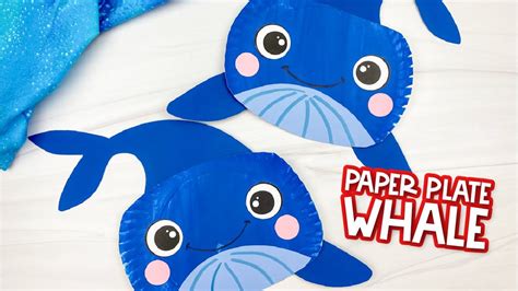 Paper Plate Whale Craft For Kids - YouTube