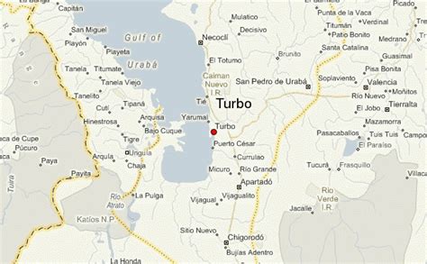 Turbo Colombia Map