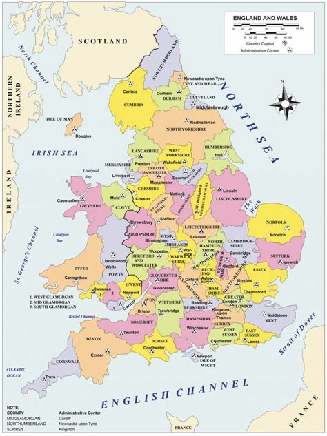 Mapa Da Inglaterra