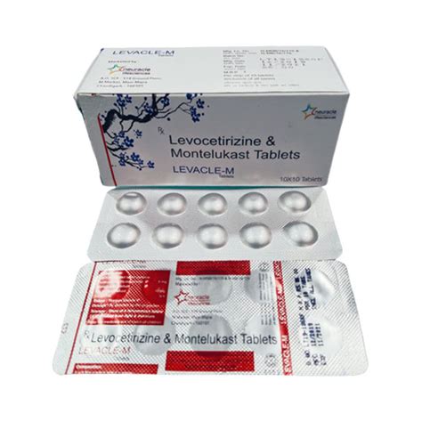 Levocetirizine Dihydrochloride & Montelukast Sodium Tablets ...