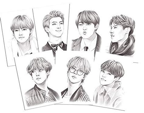 Top 141+ Cartoon bts drawing - Tariquerahman.net