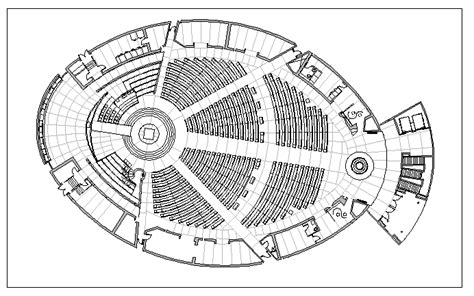 Auditorium Hall Layout plan dwg file - Cadbull