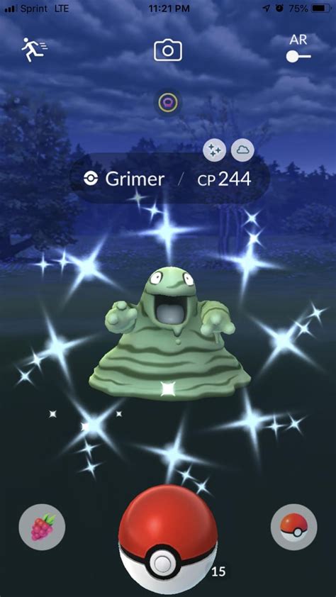 Shiny grimer!!! Caught on first day of vacation in florida... so happy ...