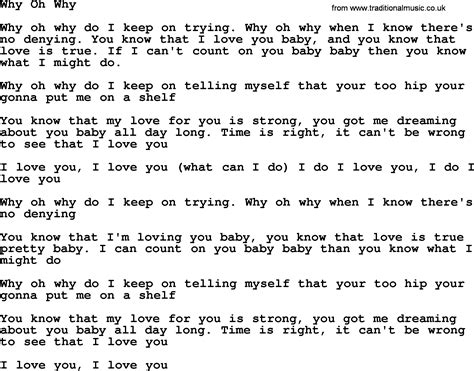 Why Oh Why, by The Byrds - lyrics with pdf