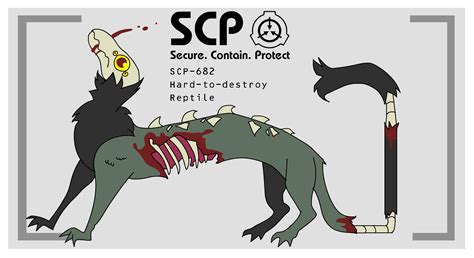 [SCP-682] Throw D-class at it until it stops by Robowoofer on DeviantArt