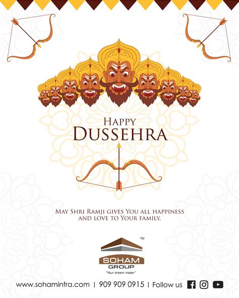 Dussehra Festival Greeting Card designed for Real Estate Company ...