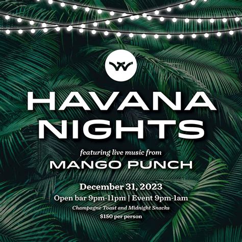 Havana Nights New Years Eve Party, The Woodlands Resort, December 31 to ...