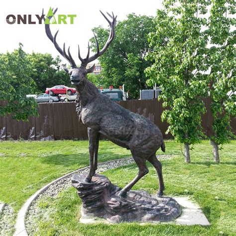 Casting bronze animal crafts garden decor deer statues for sale OAD-12 | onlyart sculpture co.,ltd