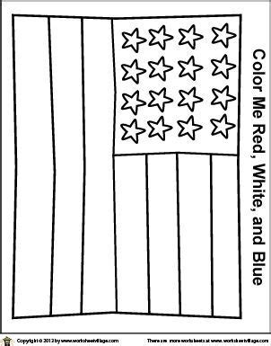 Simple American Flag Coloring Page | American flag coloring page, Flag coloring pages, Fourth of ...