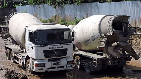 Concrete Mixer Trucks Working - YouTube