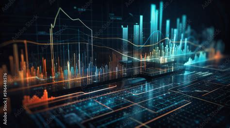 Visual Representation of Economic Landscape by The graph and infographics Stock Illustration ...