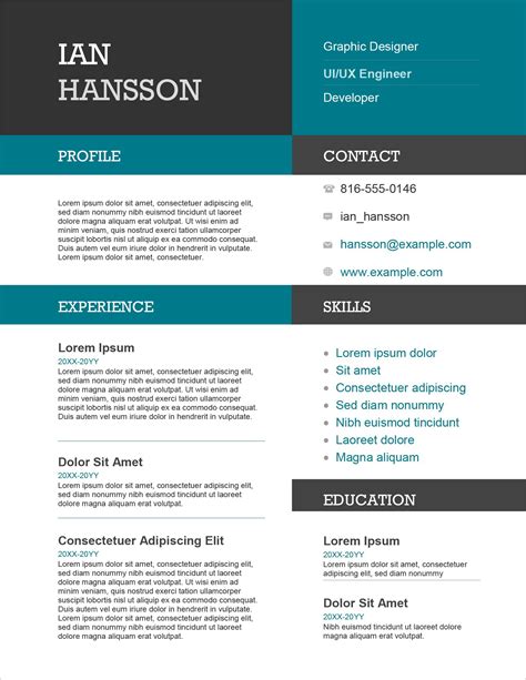 25+ Free Resume Templates for Microsoft Word to Download