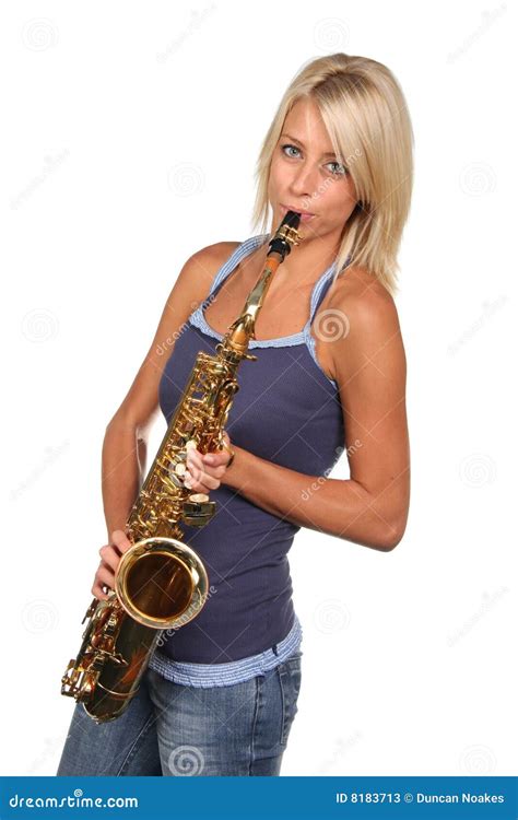 Beautiful Saxophone Player stock image. Image of perfect - 8183713