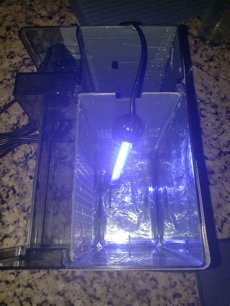 Aquaclear/Fluval Hang-on-back filter lightproof LED Refugium | Reef2Reef