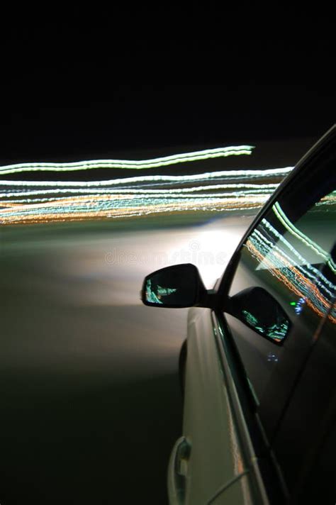 Night Drive with Car in Motion Stock Photo - Image of abstract, light: 6674404