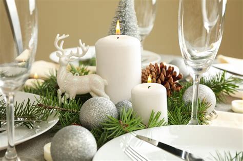 Premium Photo | Concept of new year table setting