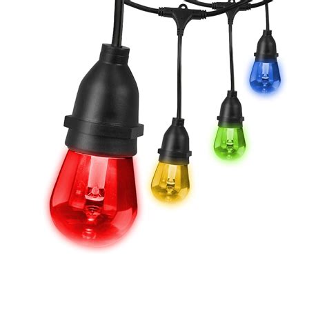 Feit Electric 30 ft. 15-Light Color Changing LED String Lights (1-pack ...