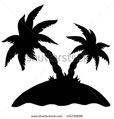 15 Island Silhouette Vector Images - Palm Tree Silhouette Clip Art ...