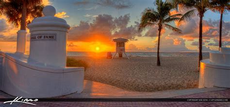 Pano at Fort Lauderdale Beach Park During Sunrise | Royal Stock Photo