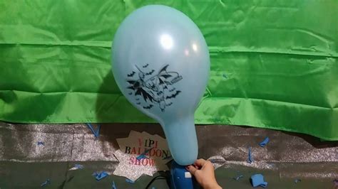 Batman Balloon pop slow motion - YouTube