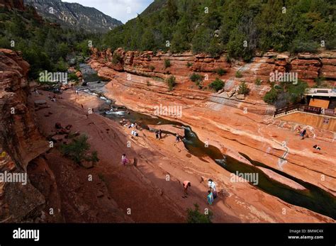 Slide Rock State Park, Oak Creek Canyon, AZ Stock Photo - Alamy