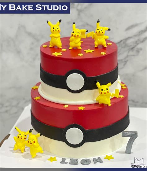 Pikachu Poke Ball Cake | MyBakeStudio