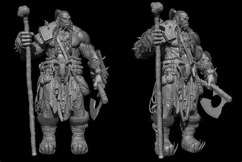 ArtStation - Orc warrior, Sven Juhlin | Orc warrior, Warrior, Sculpture art