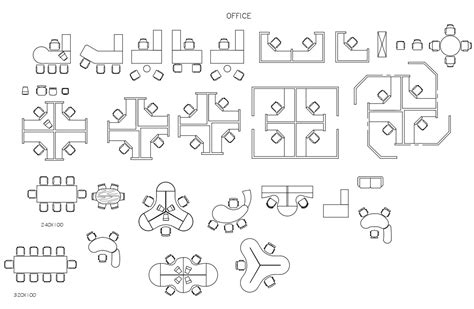 Autocad Office Furniture Blocks