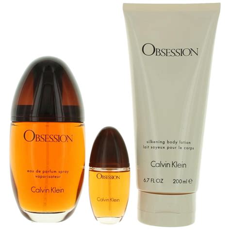 Obsession by Calvin Klein, 3 Piece Gift Set for Women - Walmart.com