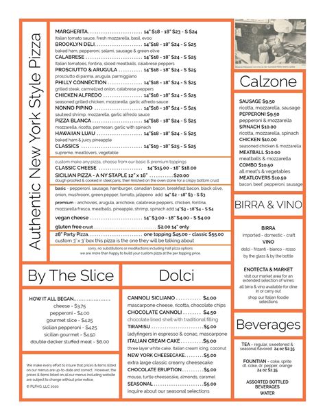 PIETROS LONGVIEW MENU | Pietros