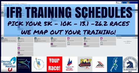 In Flight Running - Running Race Training Schedules