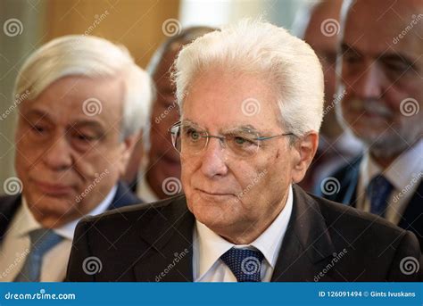 Sergio Mattarella, President of Italy Editorial Stock Image - Image of ...