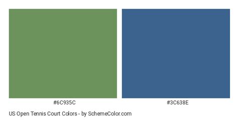 US Open Tennis Court Color Scheme » Blue » SchemeColor.com