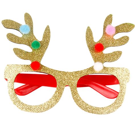 Fashion Christmas Decoration Glasses Children Christmas Gifts Holiday Supplies Paper LED Party ...