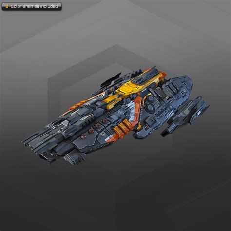 Space-Frigate 3D Model $30 - .obj .unknown .3ds .blend - Free3D