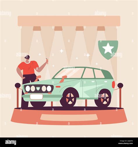 Flat design car show Vector illustration Stock Vector Image & Art - Alamy