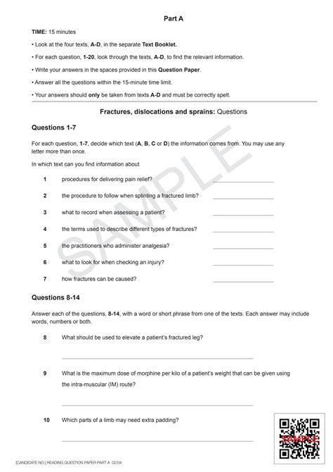 SOLUTION: Oet reading fractures dislocations and sprains - Studypool