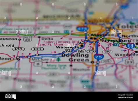 Map of waterville ohio hi-res stock photography and images - Alamy