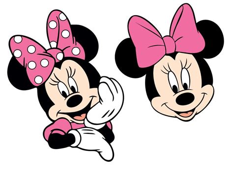 11 Minnie Mouse Head SVG Cut Files | Minnie Mouse Face Vector Clipart ...